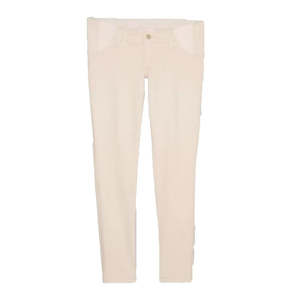 Ingrid & Isabel Women's Expandable Panel Skinny Maternity Jeans 8/29 Beige Cream